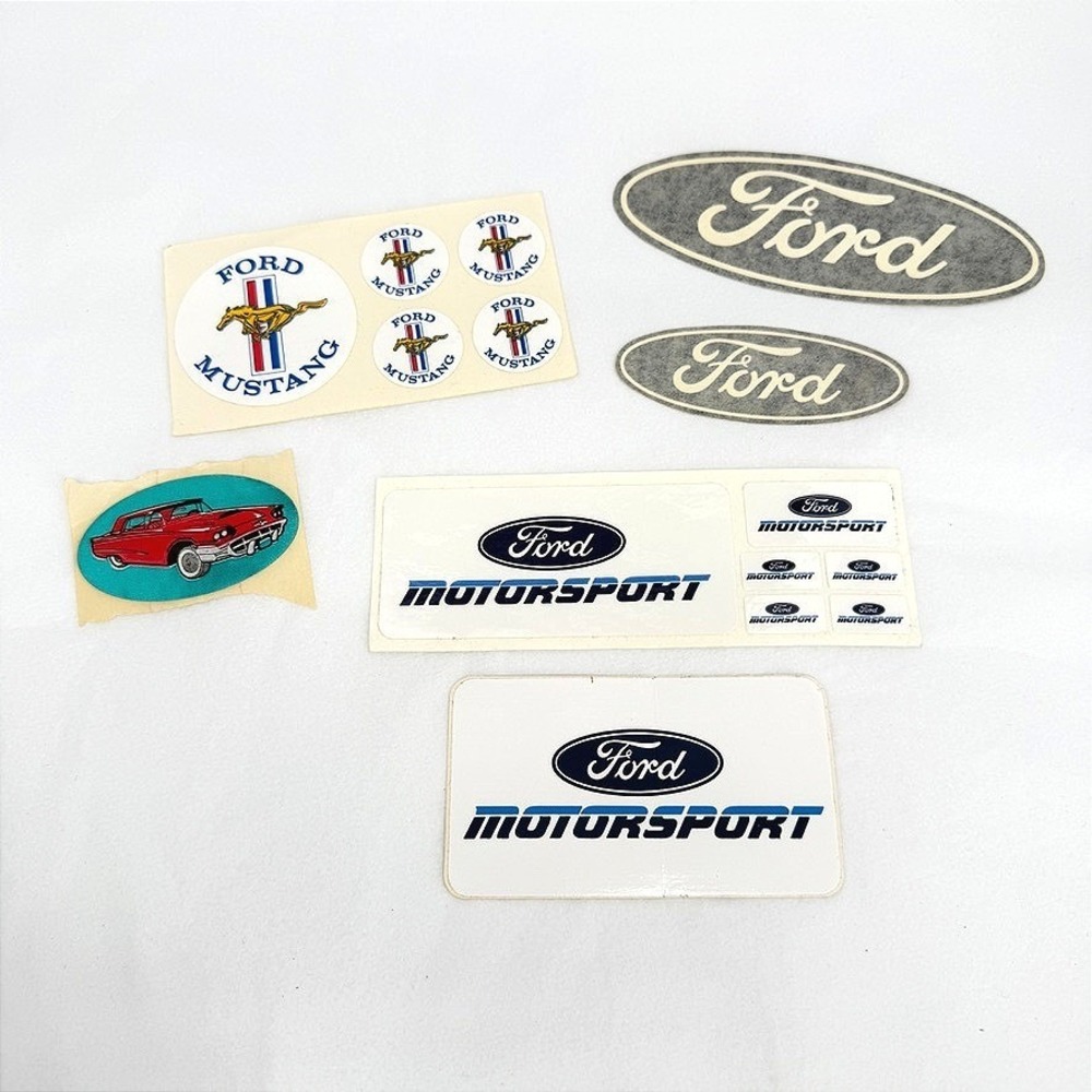 Ford Sticker Decal Lot Vintage Mustang Motorsport Logo Racing Multi-Pack